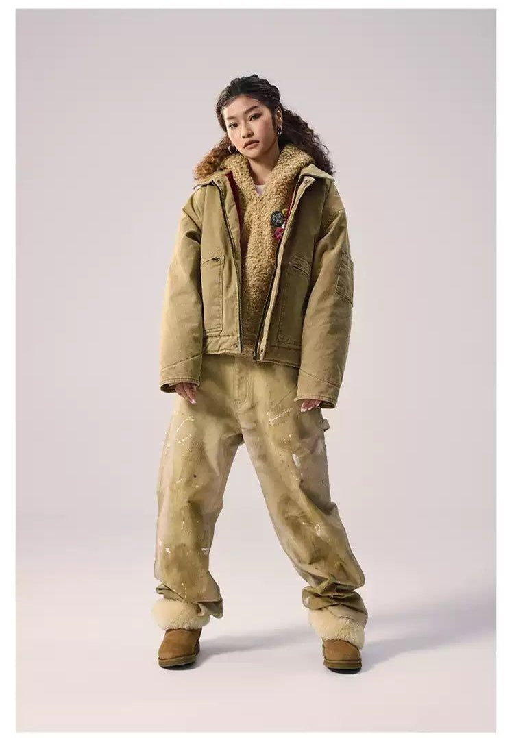 Workwear Paint Splatters Cargo Jeans