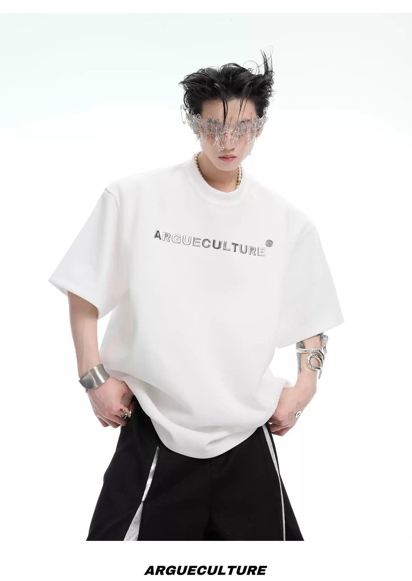 Detailed Spine Embroidered T-Shirt