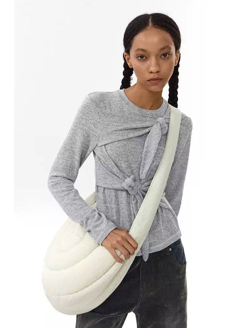 Snail Pattern Puffer Bag