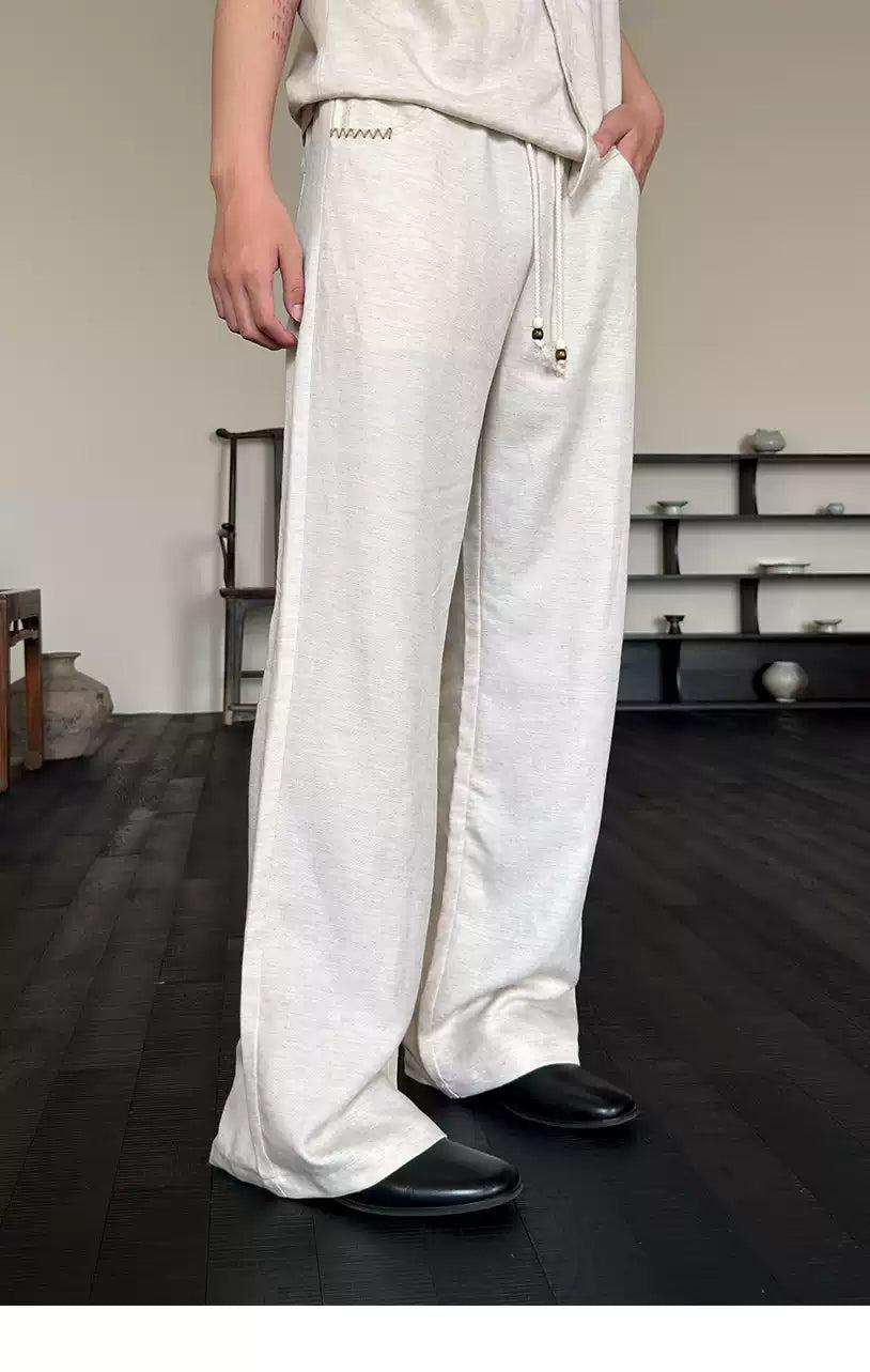 Drawstring Waist Cozy Fit Pants