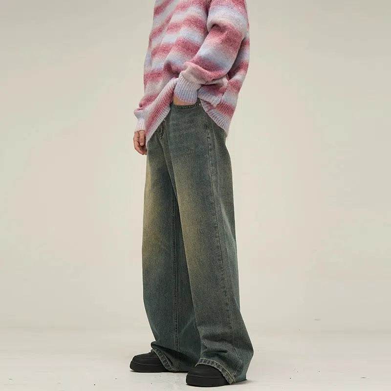 Vintage Faded Slant Pocket Jeans
