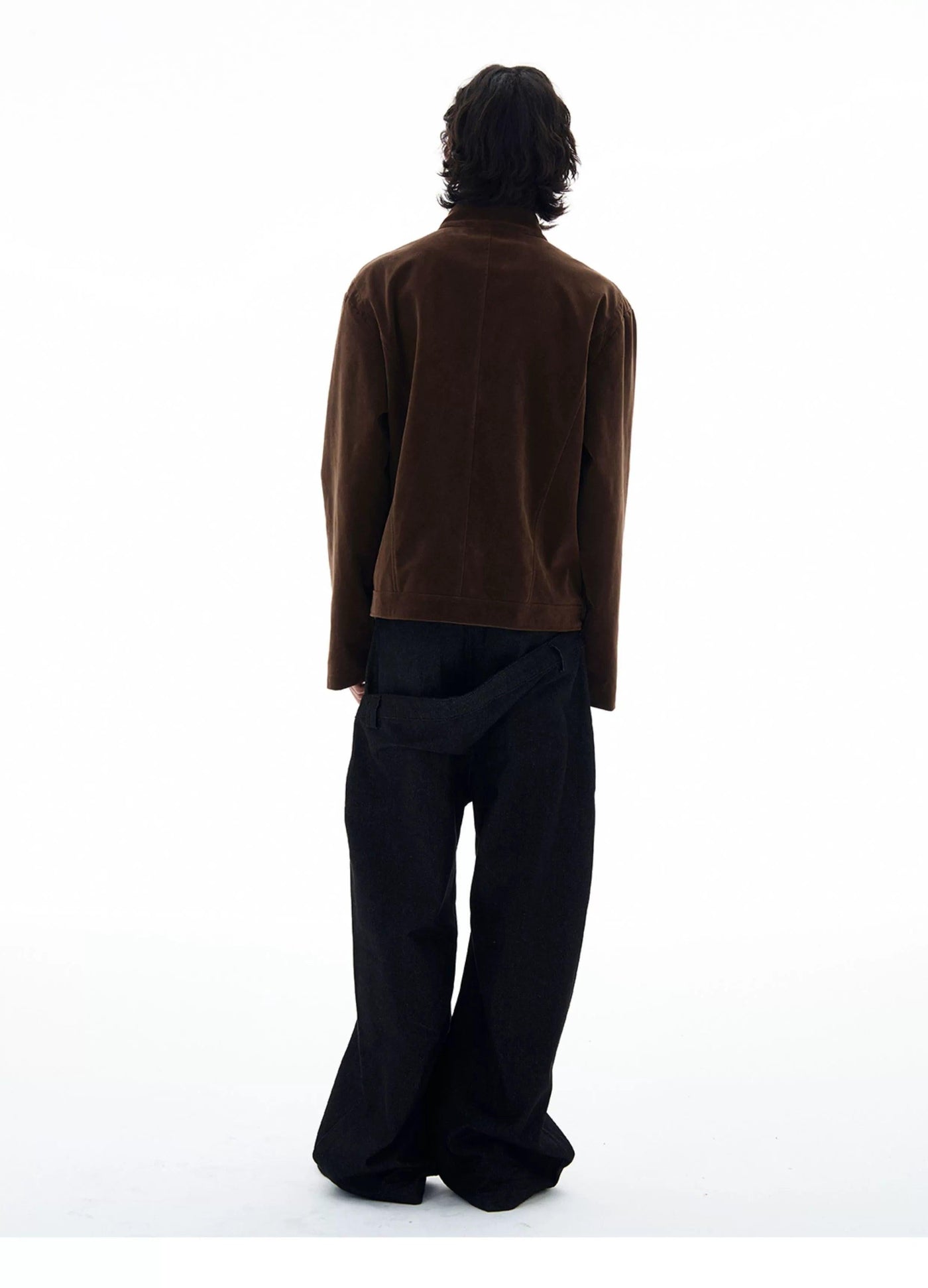 Sleek Stand Collar Zipped Jacket