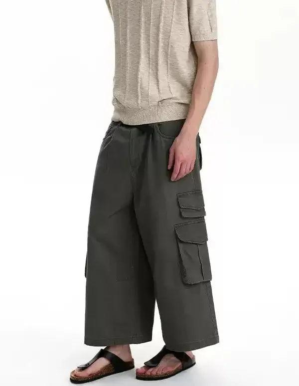 Workwear Wide Cargo Shorts