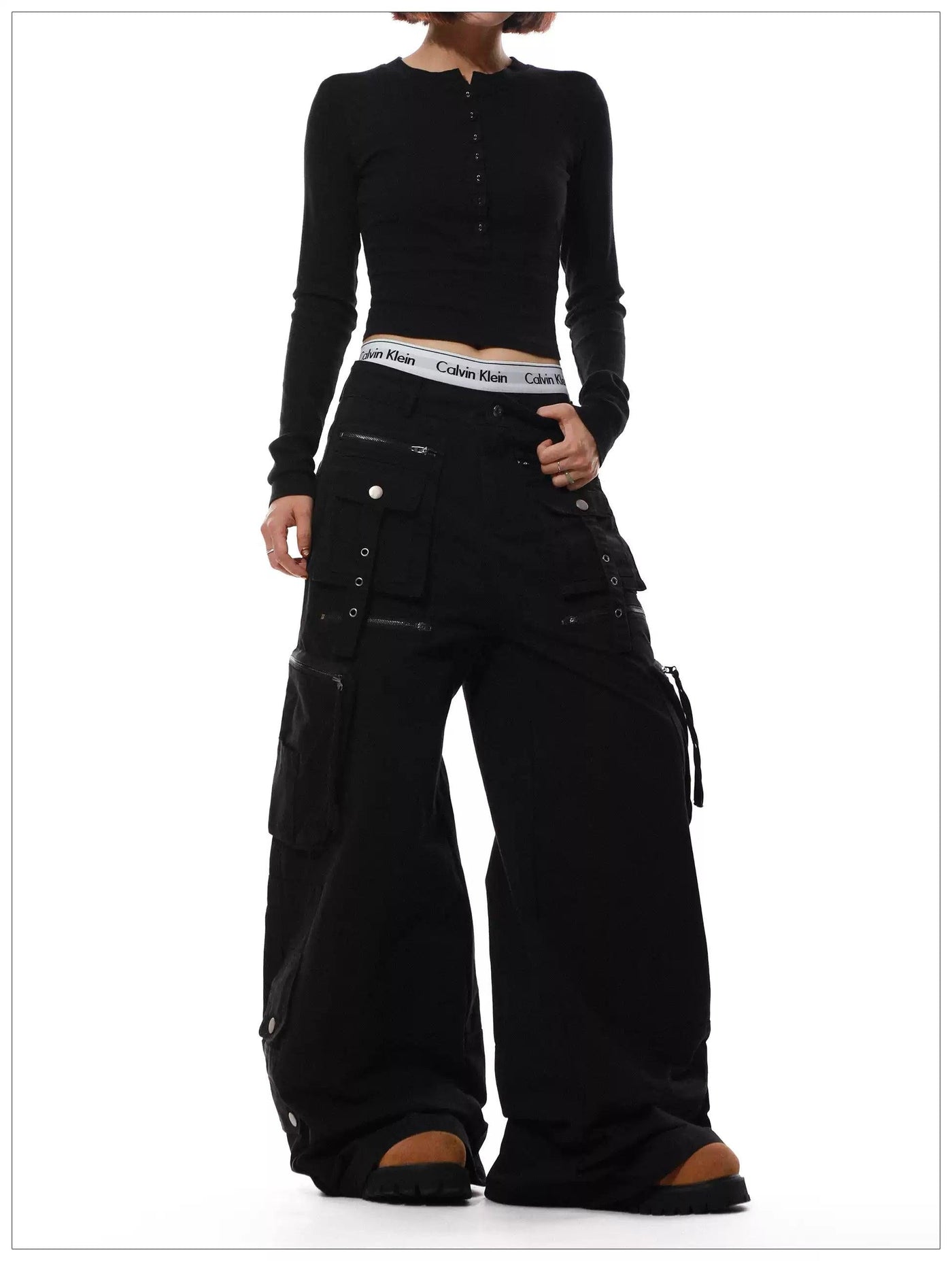 Utility Wide Leg Cargo Pants