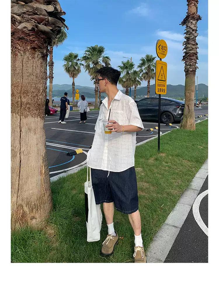 Breast Pockets Patterned Shirt