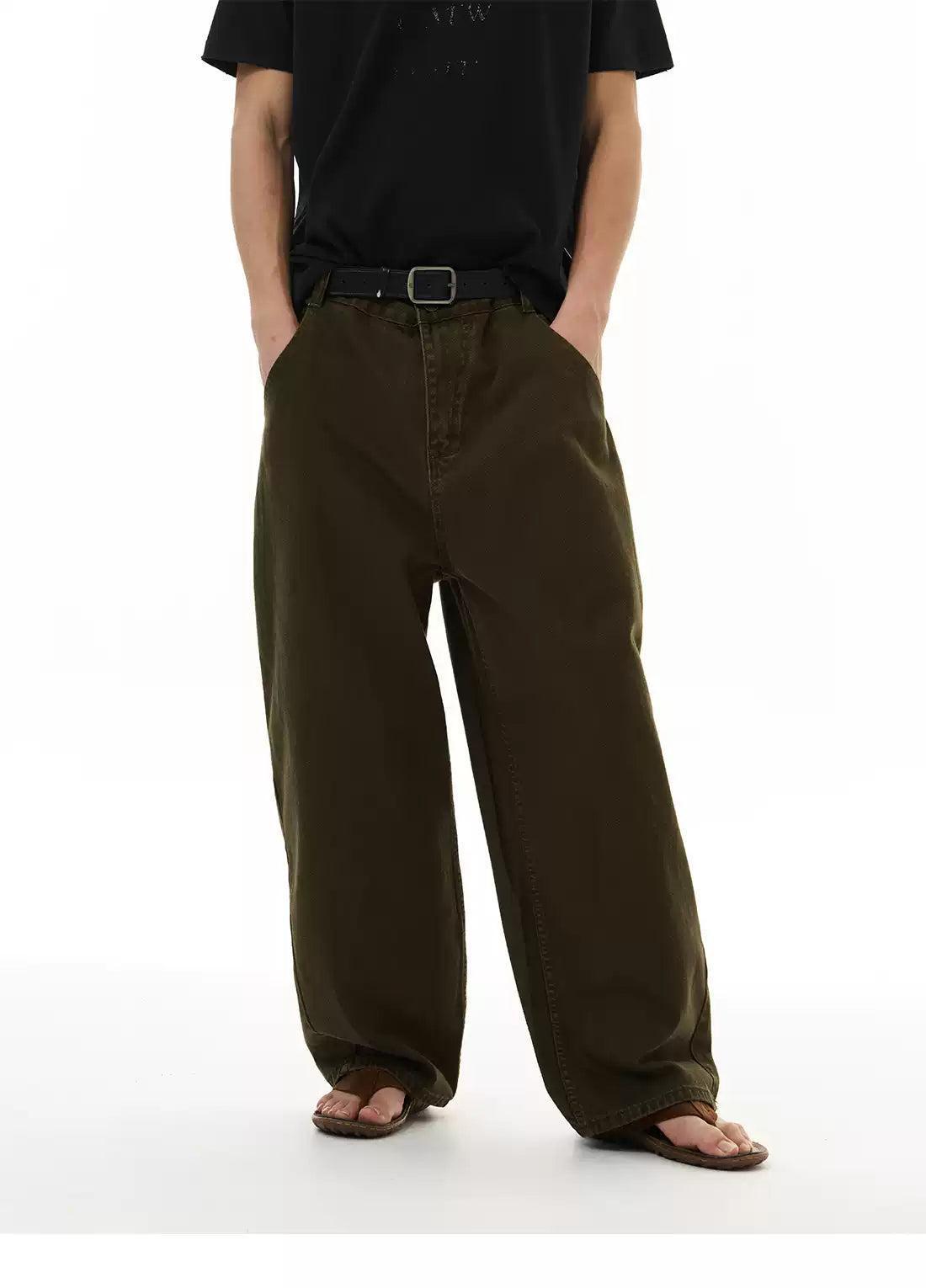 Loose Fit Washed Jeans