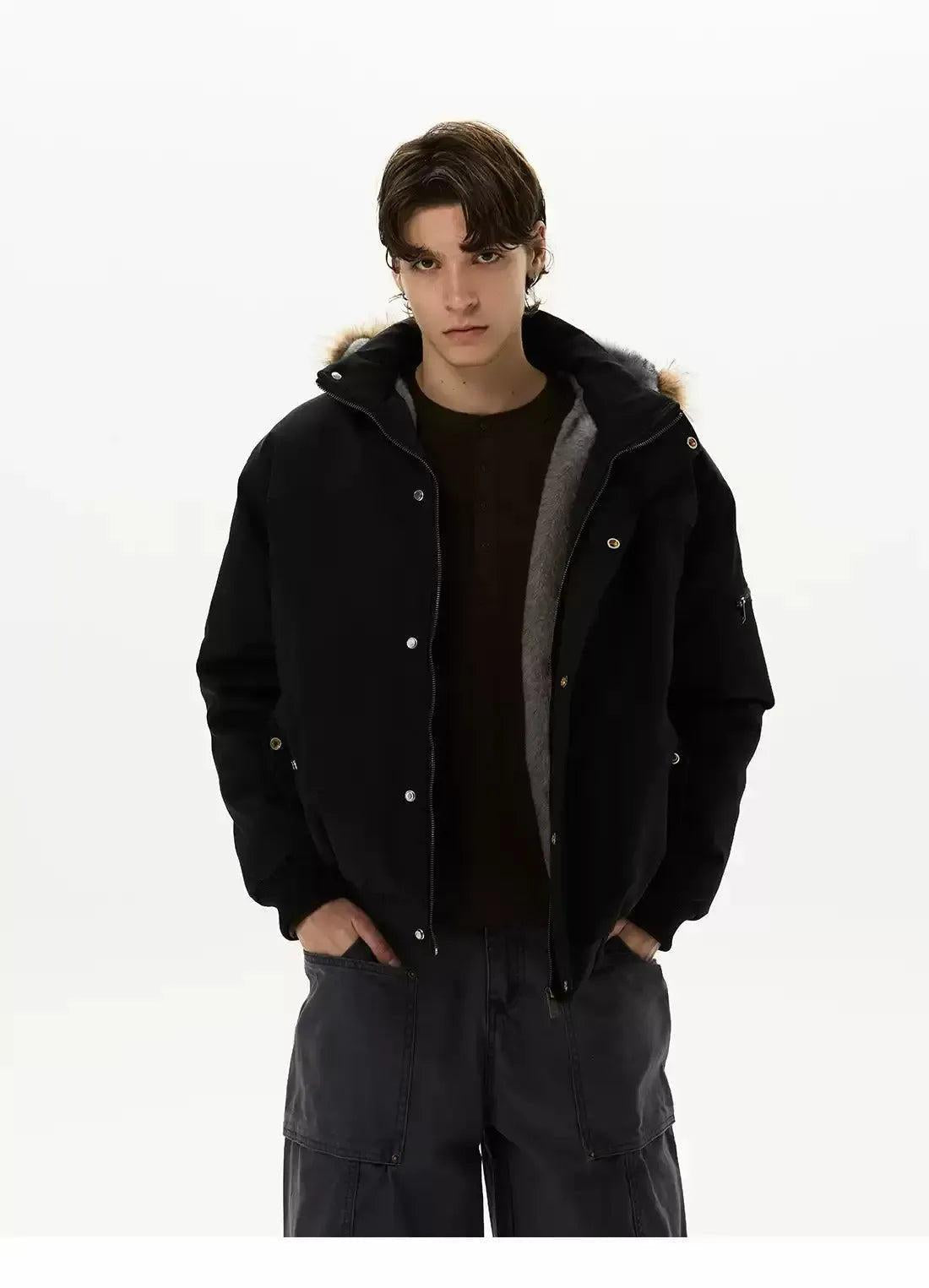 Faux Fur Lined Hood Jacket