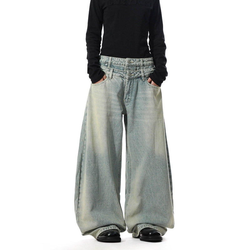 Double Waist Oversized Jeans