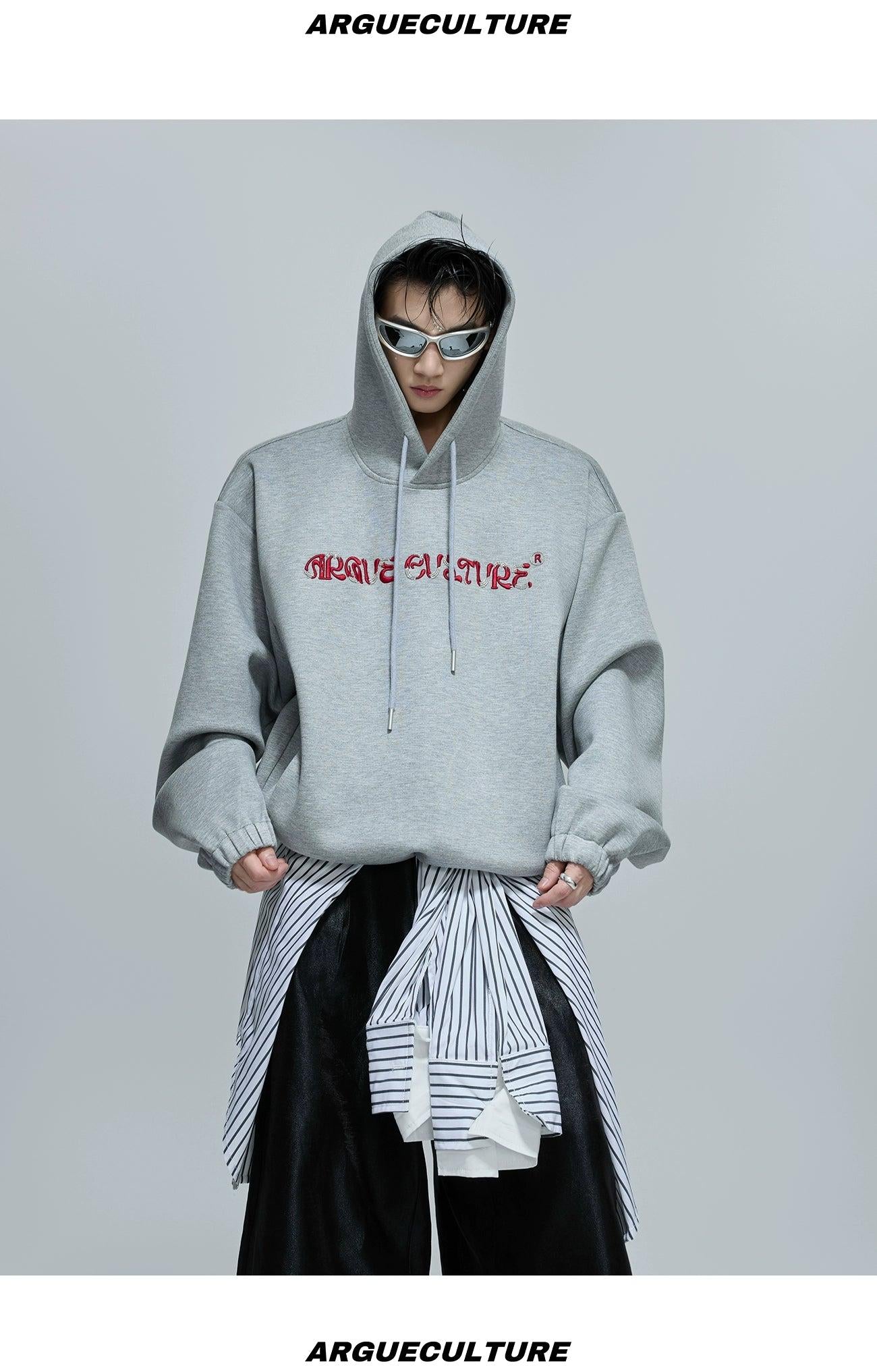 Distorted Logo Style Hoodie