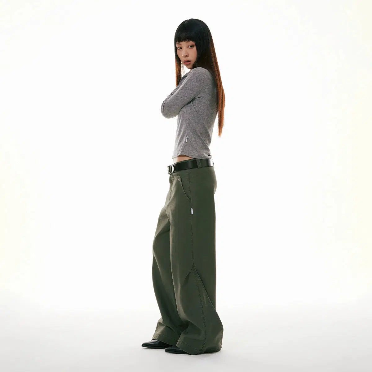 Wide Leg Cut Workwear Jeans
