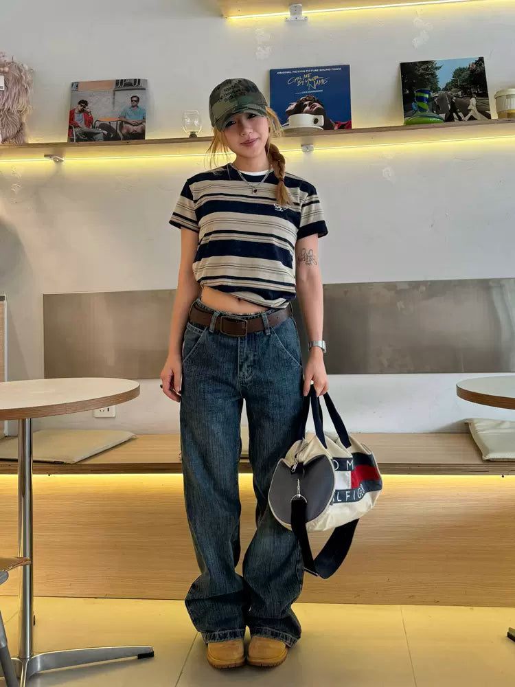 Striped Regular Fit Casual T-Shirt