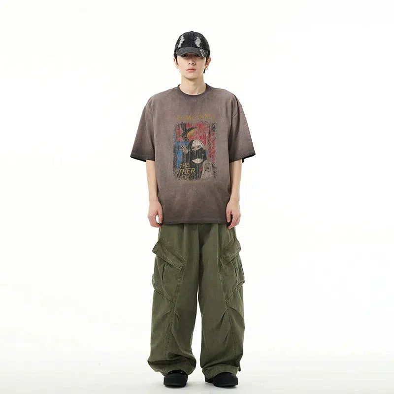 Slant Flap Pocket Cargo Pants