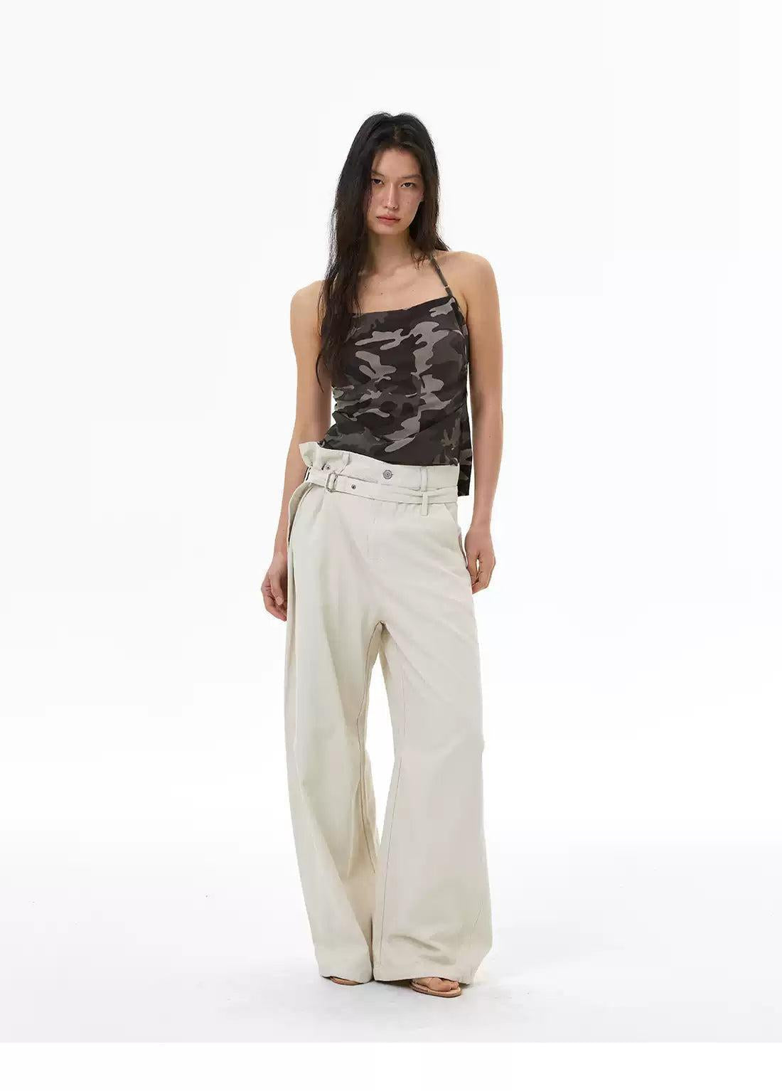 Solid Color Straight Leg Jeans