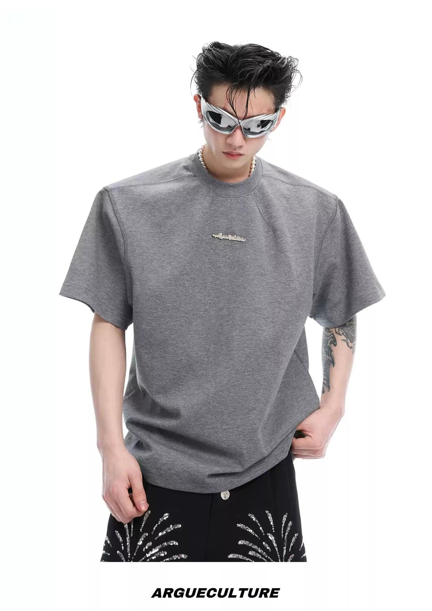 Cursive Metal Logo T-Shirt