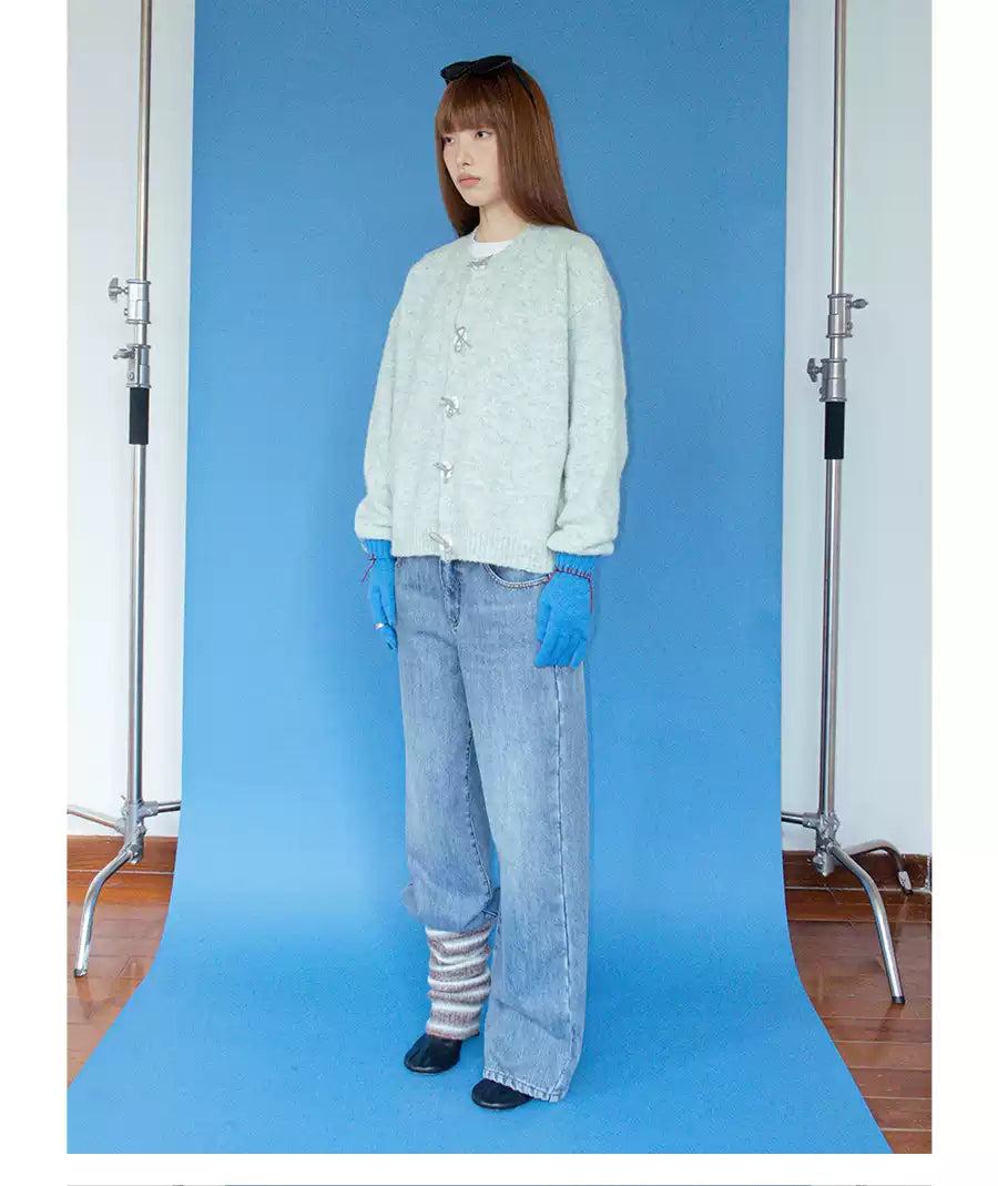 Button Detail Knit Cardigan