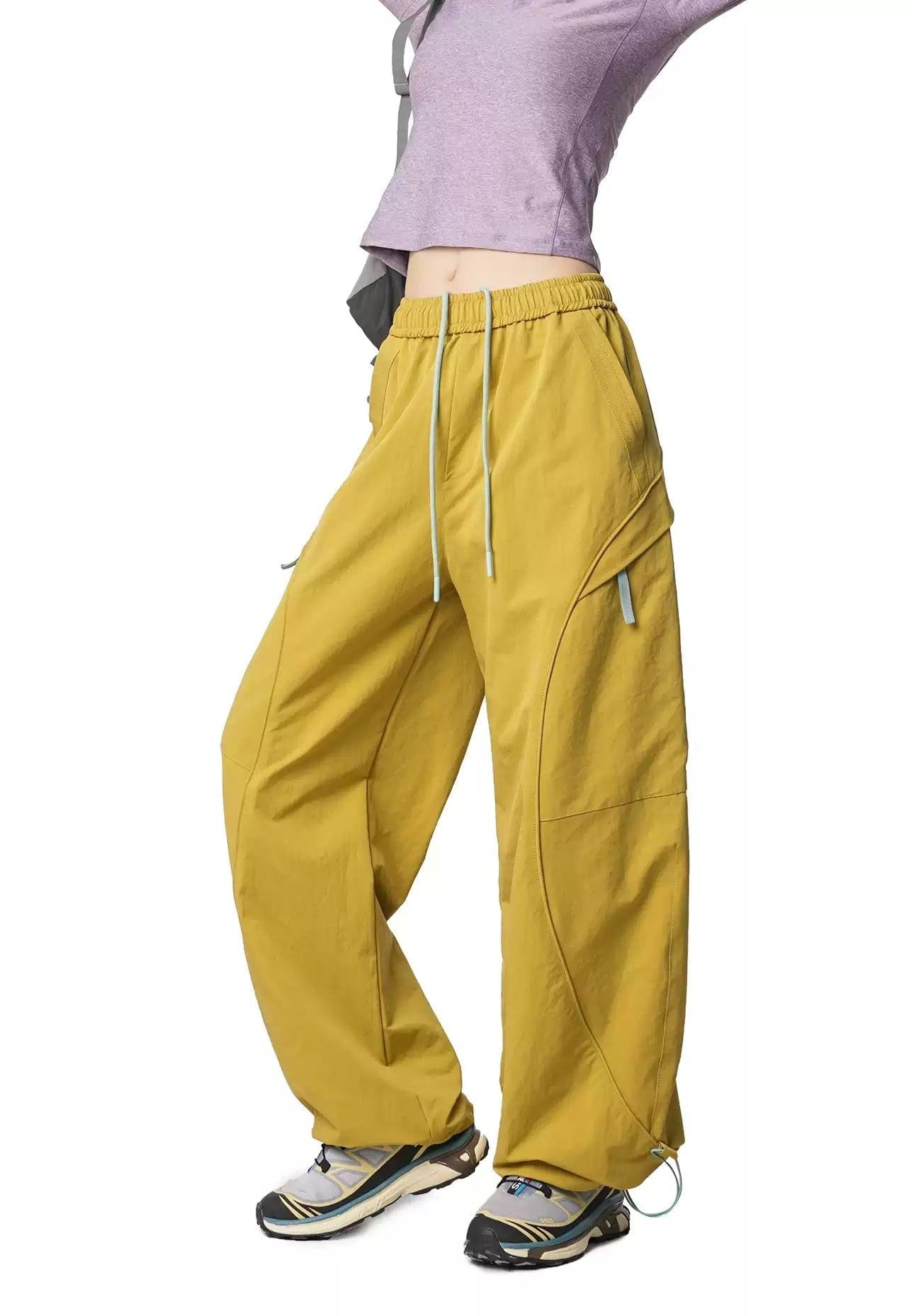 Structured Adjustable Cuff Track Pants