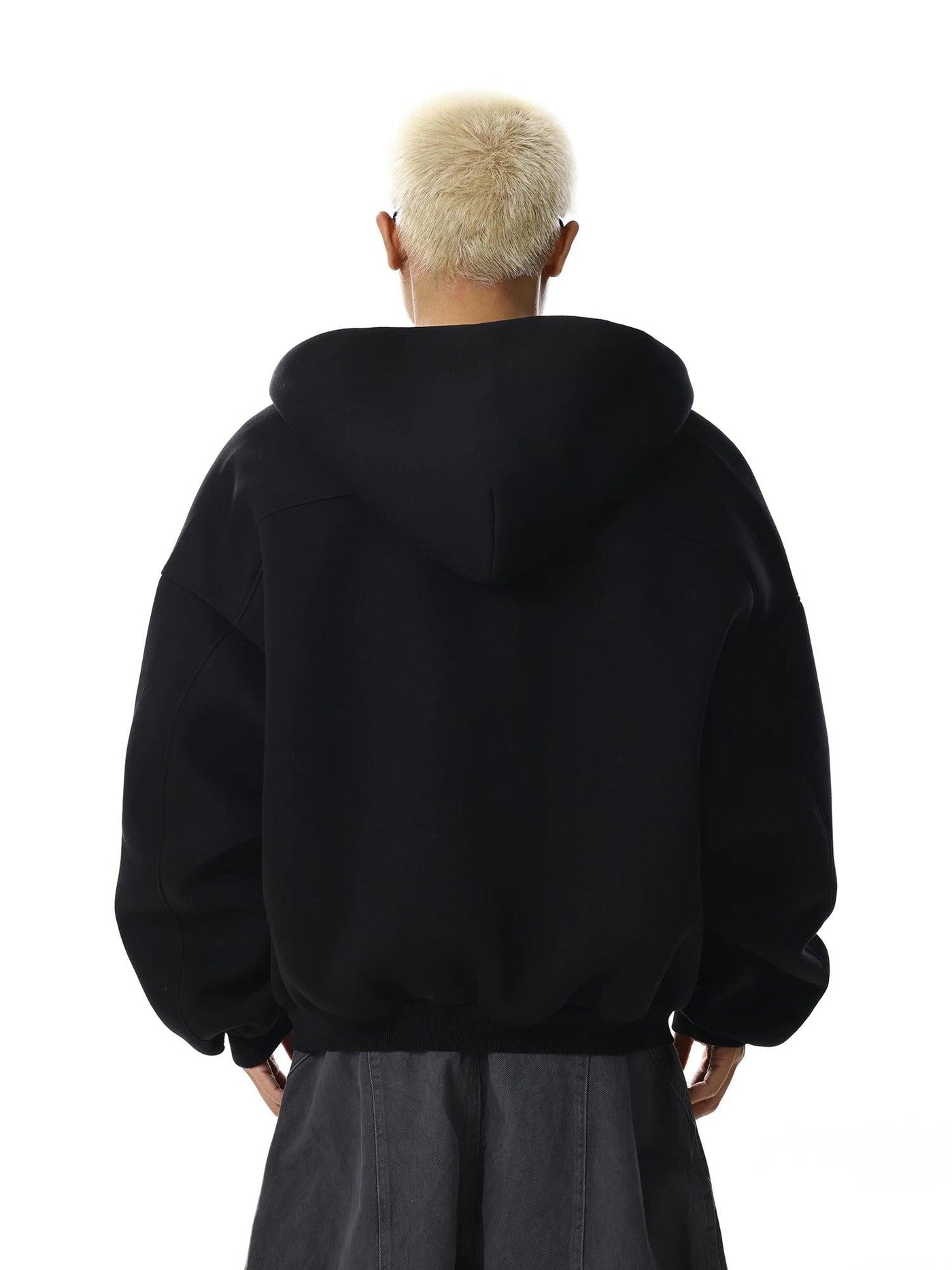 Oversized Wash Zip-Up Hoodie