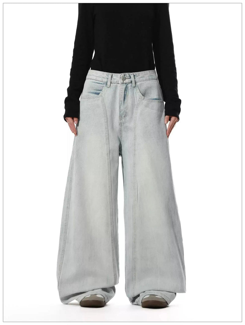 Washed Wide Leg Jeans