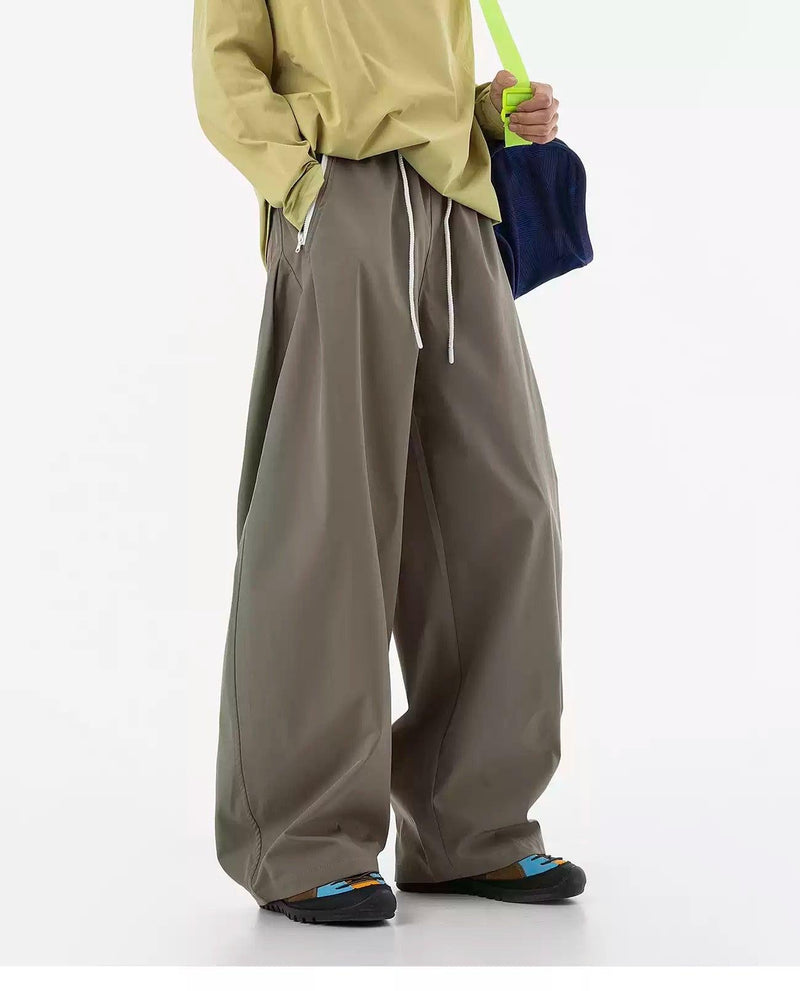 Zipped Pocket Curved Track Pants