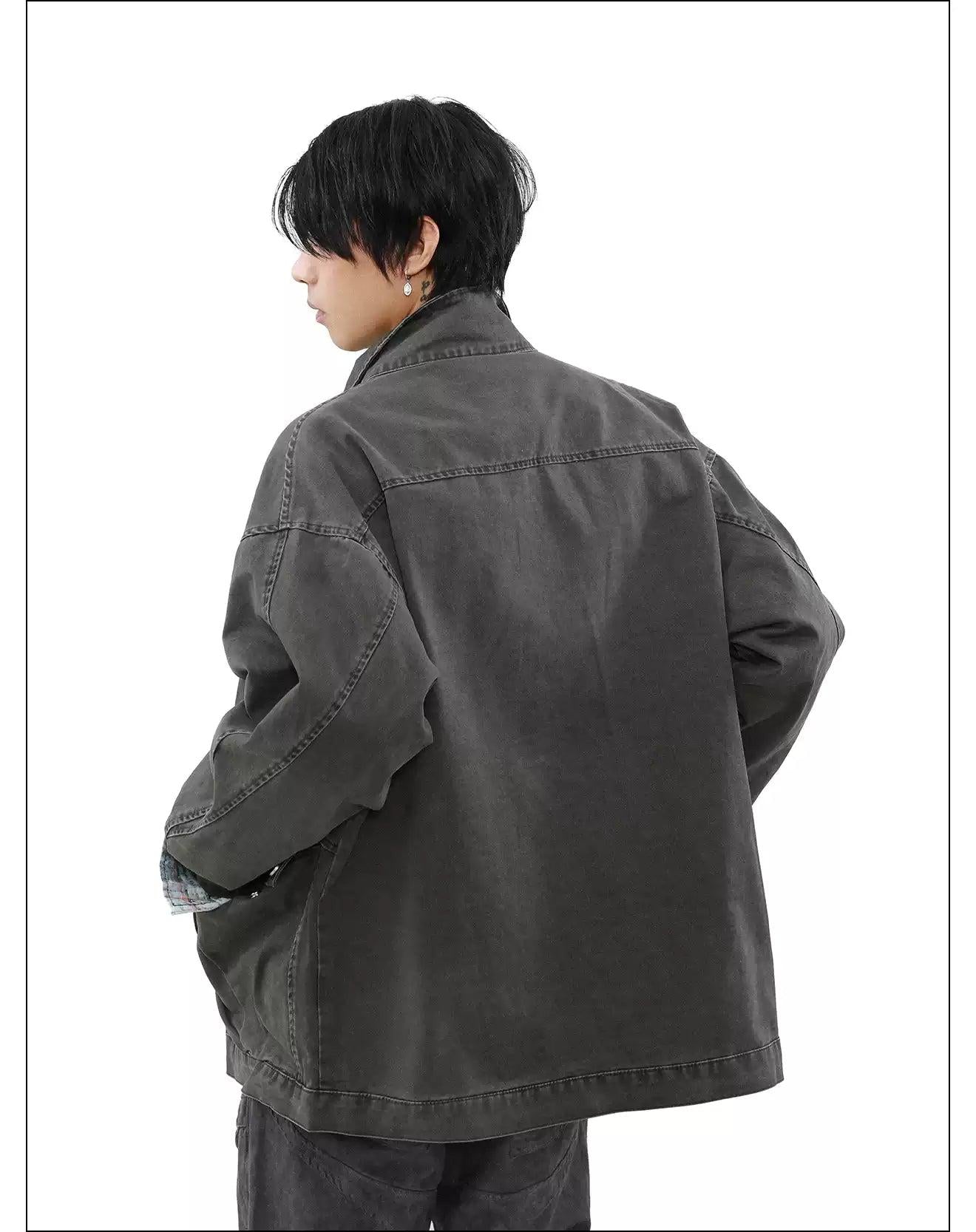 Heavy Washed Four-Pocket Jacket