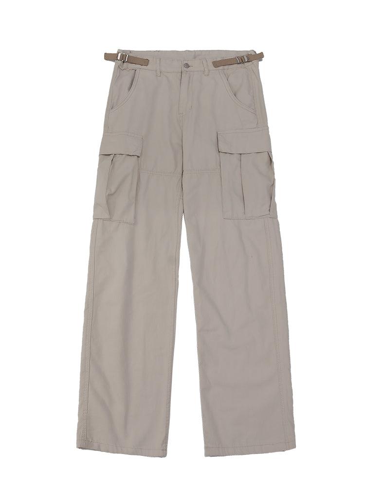 Loose Straight Pocket Cargo Pants