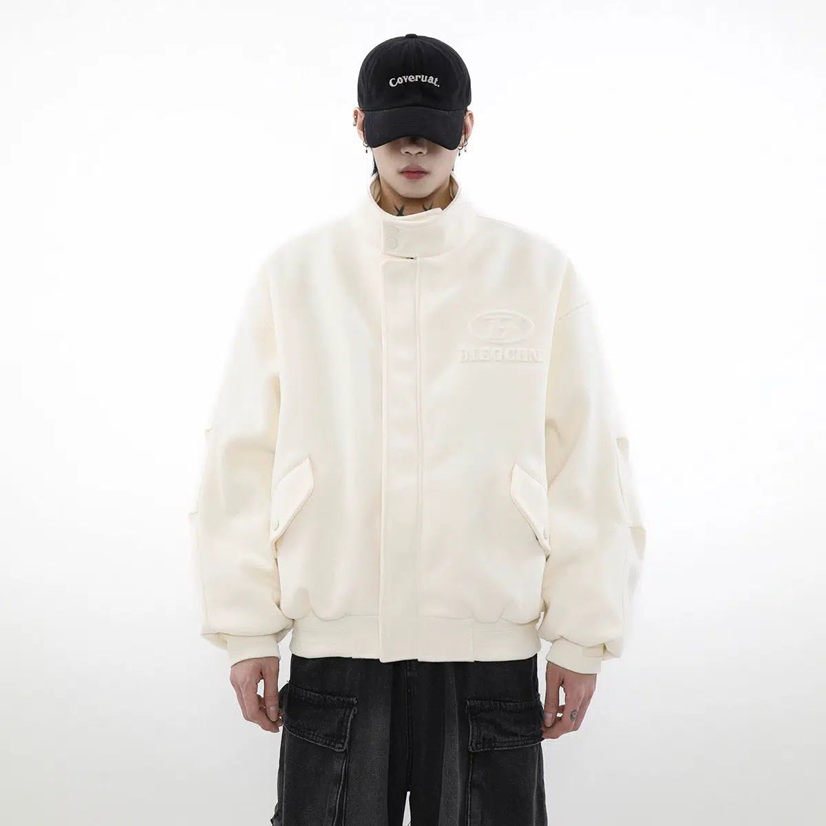 Woolen Clean Solid Color Jacket