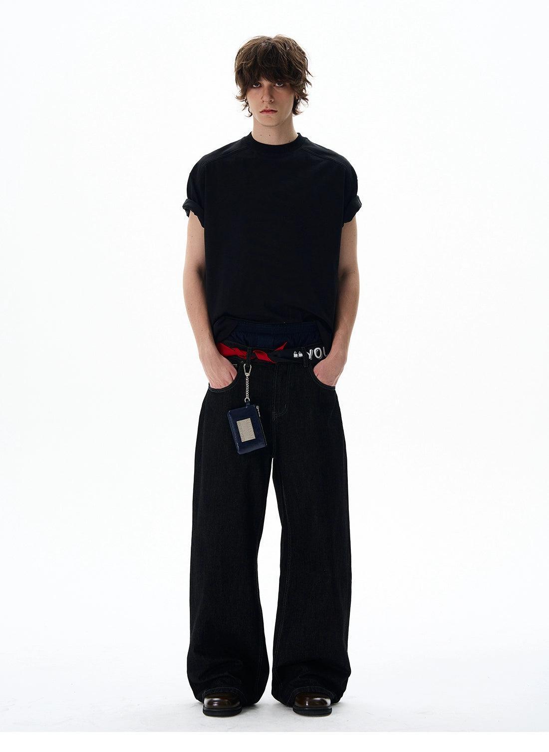 Solid Mock Neck T-Shirt