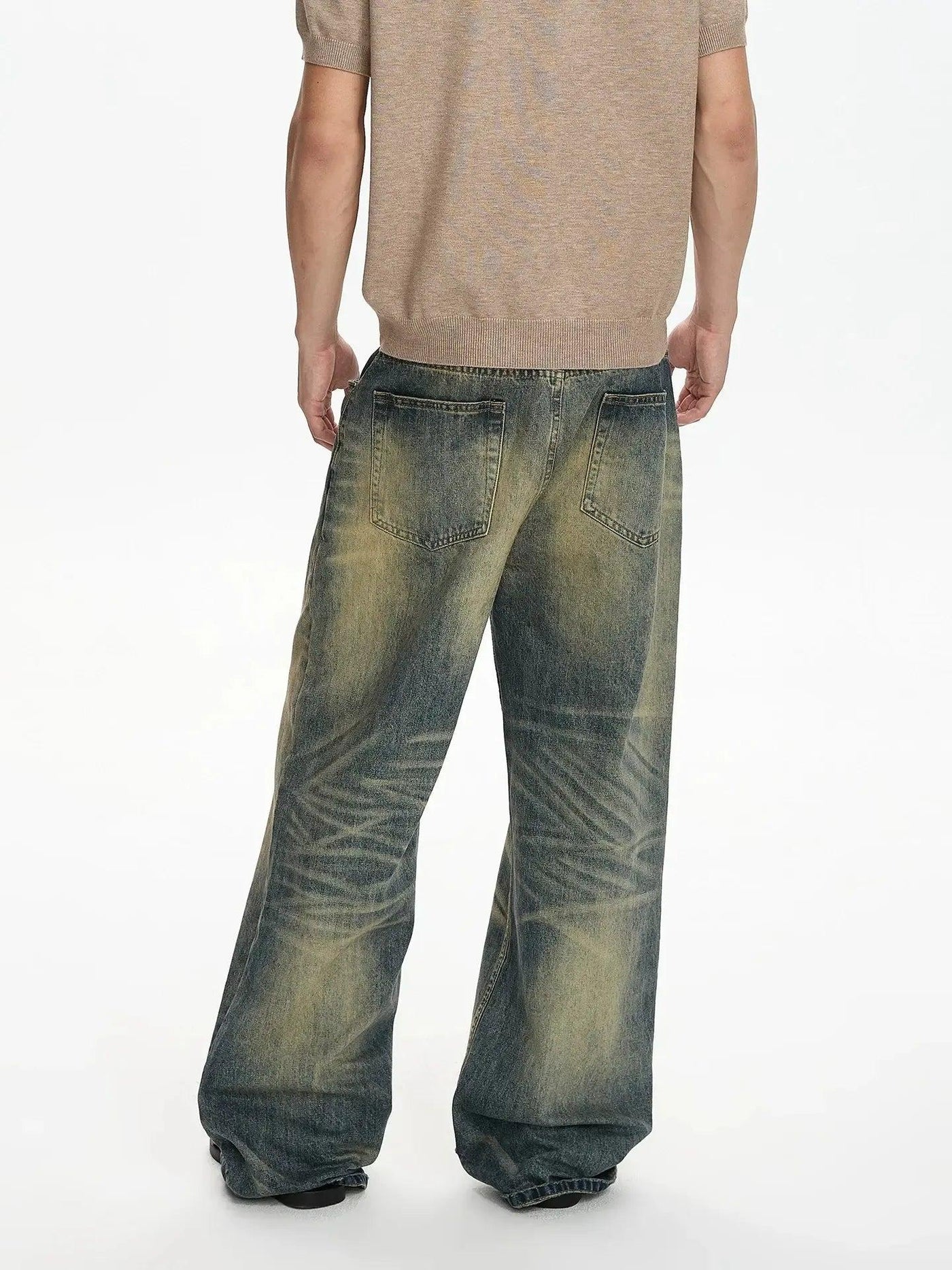 Distressed Muddy Washed Jeans
