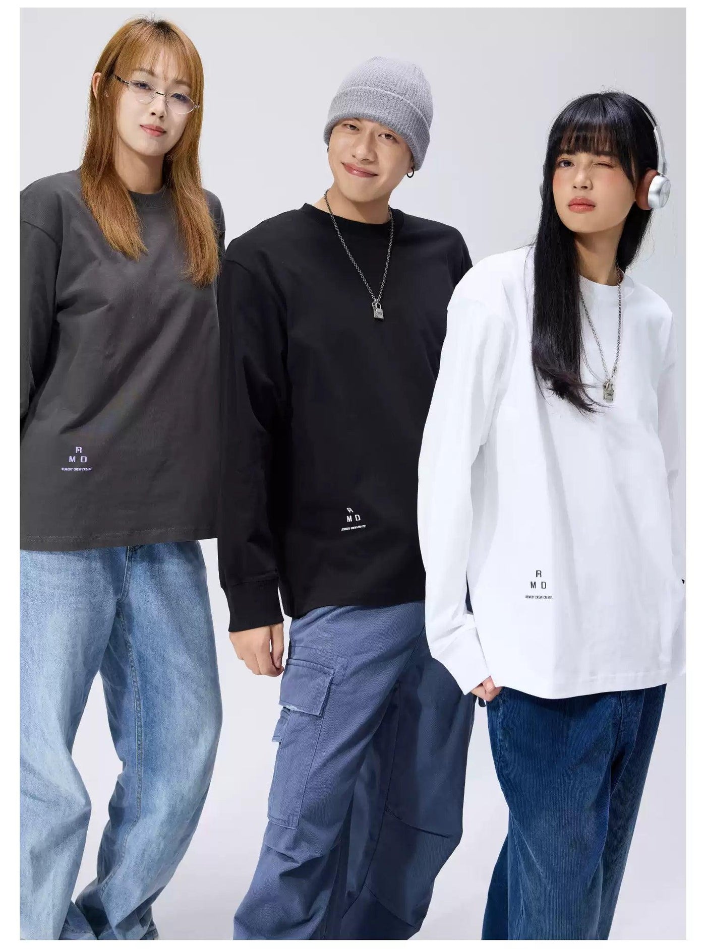 Logo Print Relaxed L/S T-Shirt