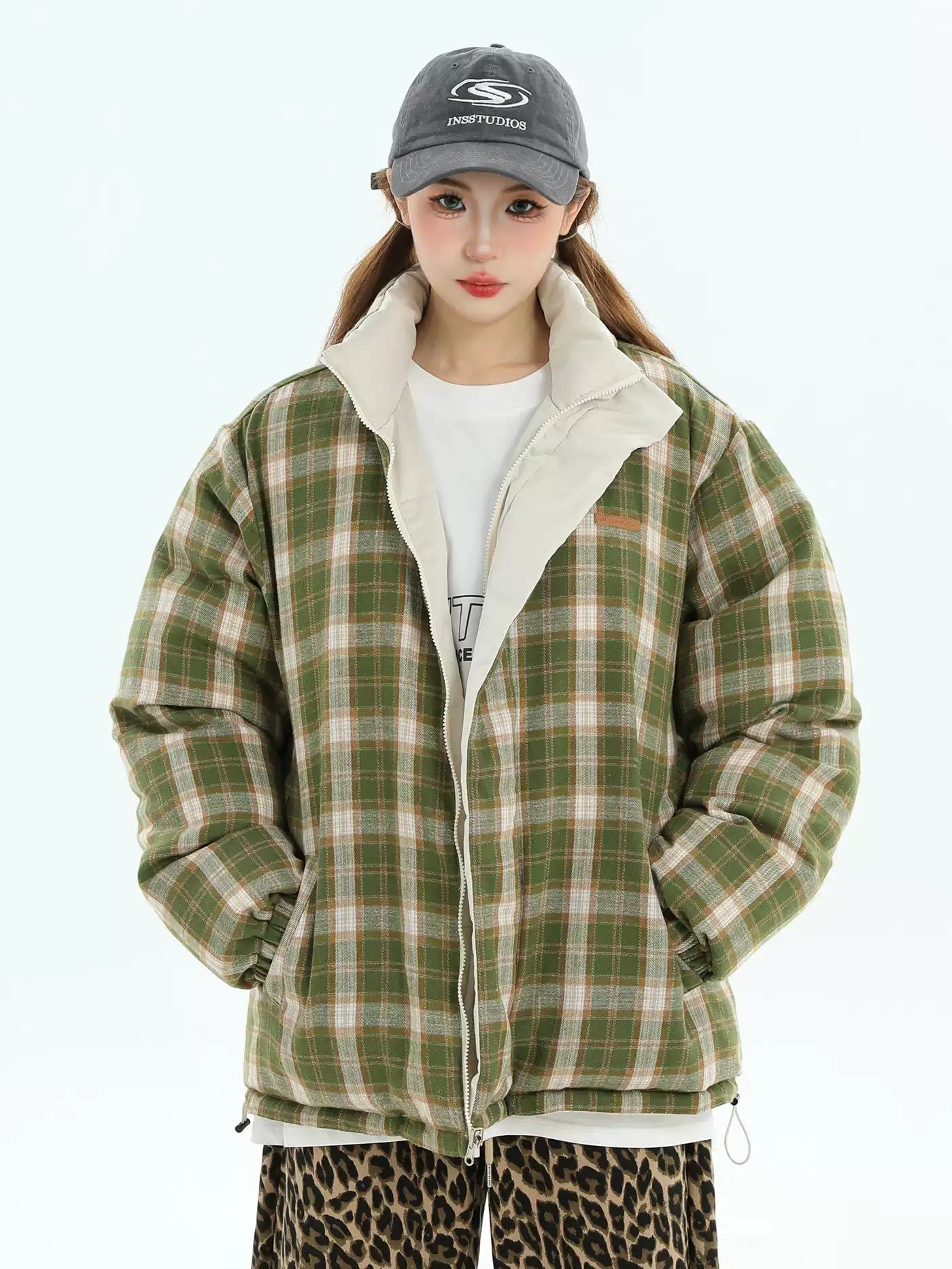 Reversible Zip-Up Puffer Jacket