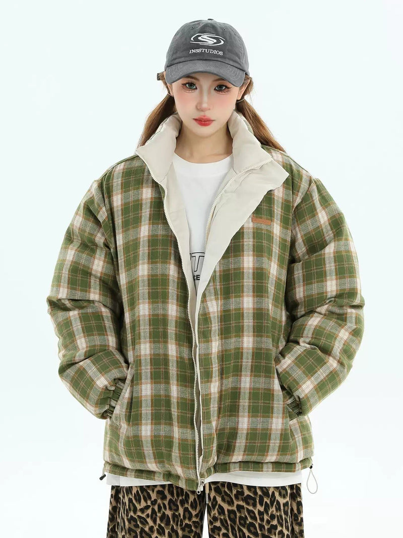 Reversible Zip-Up Puffer Jacket