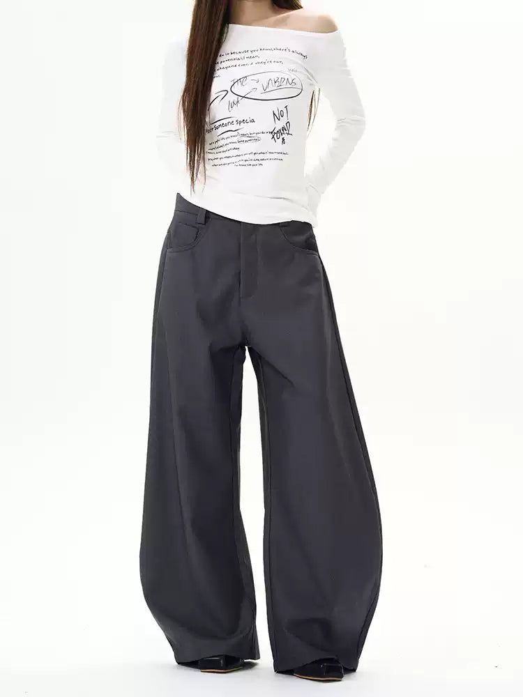 Casual Wide Scimitar Trousers