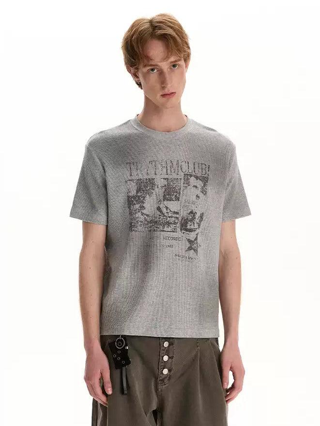 Grunged Graphic Print T-Shirt