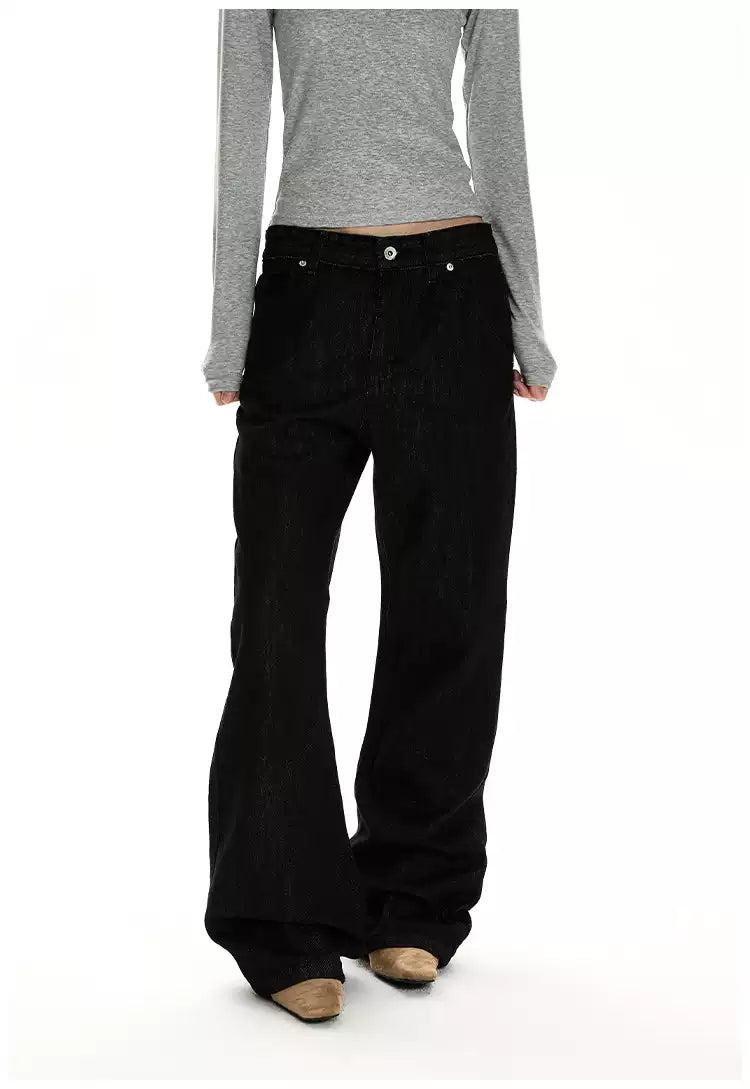Embroidered Details Flared Jeans