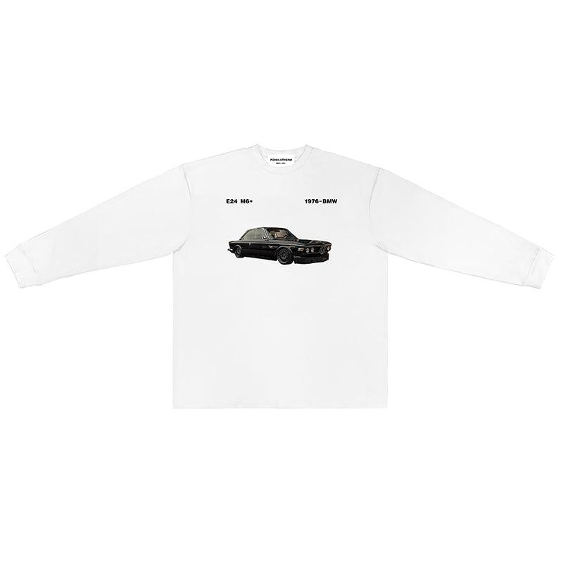 Vintage Car Graphic Long Sleeve T-Shirt