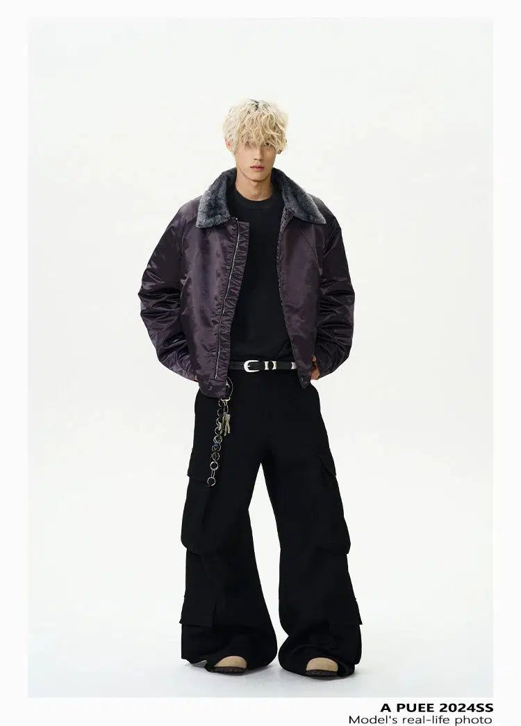 Plushy Lapel Short Jacket