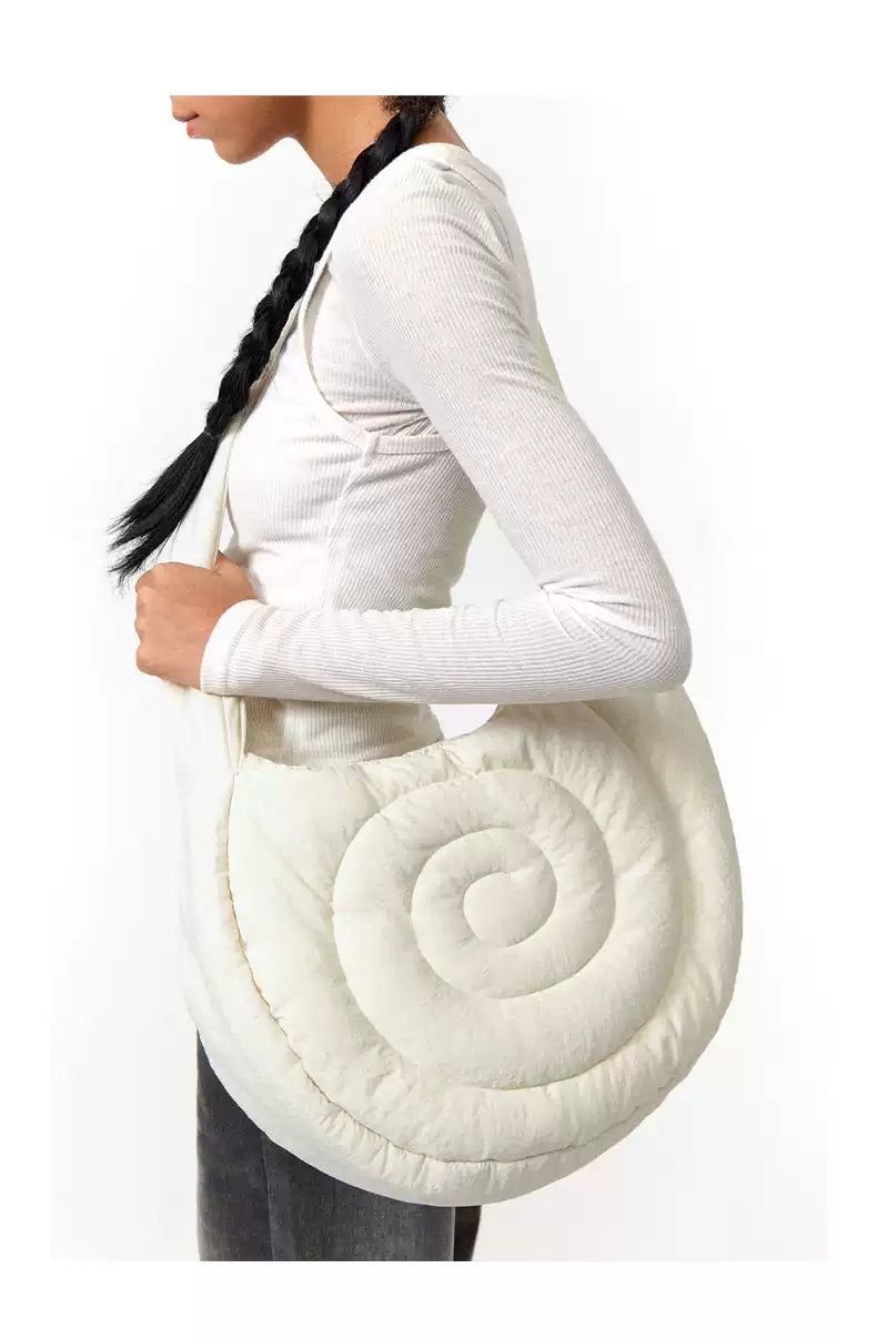 Snail Pattern Puffer Bag