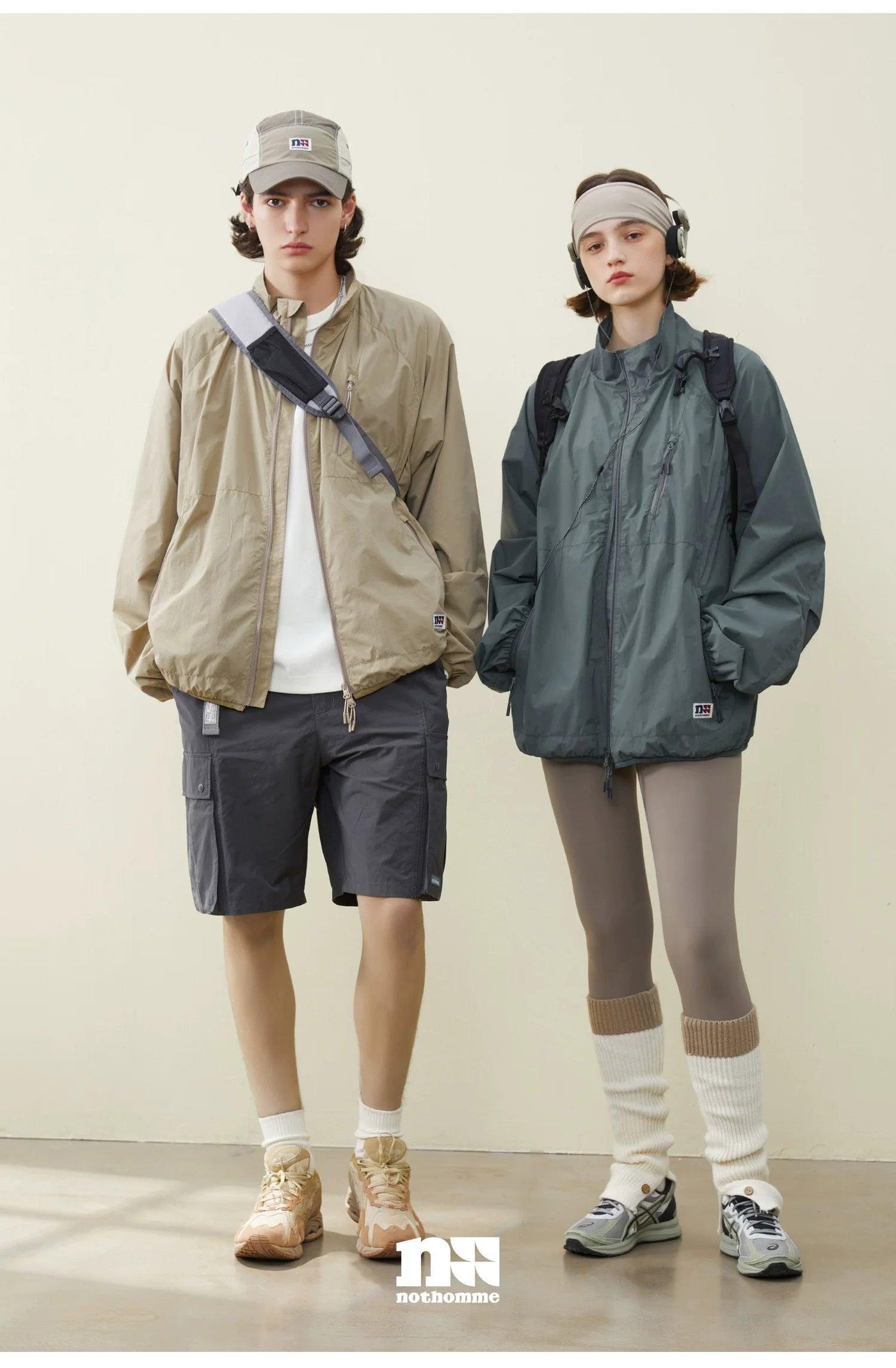 Stand Collar Padded Windbreaker Jacket