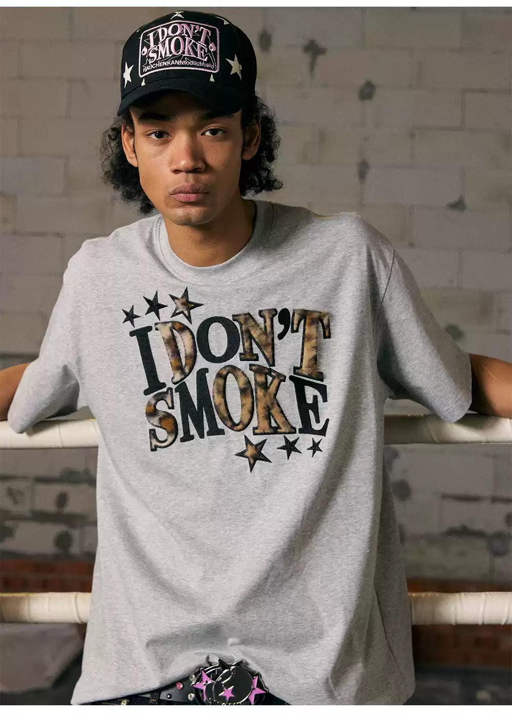 Faux Fur Letter Logo T-Shirt