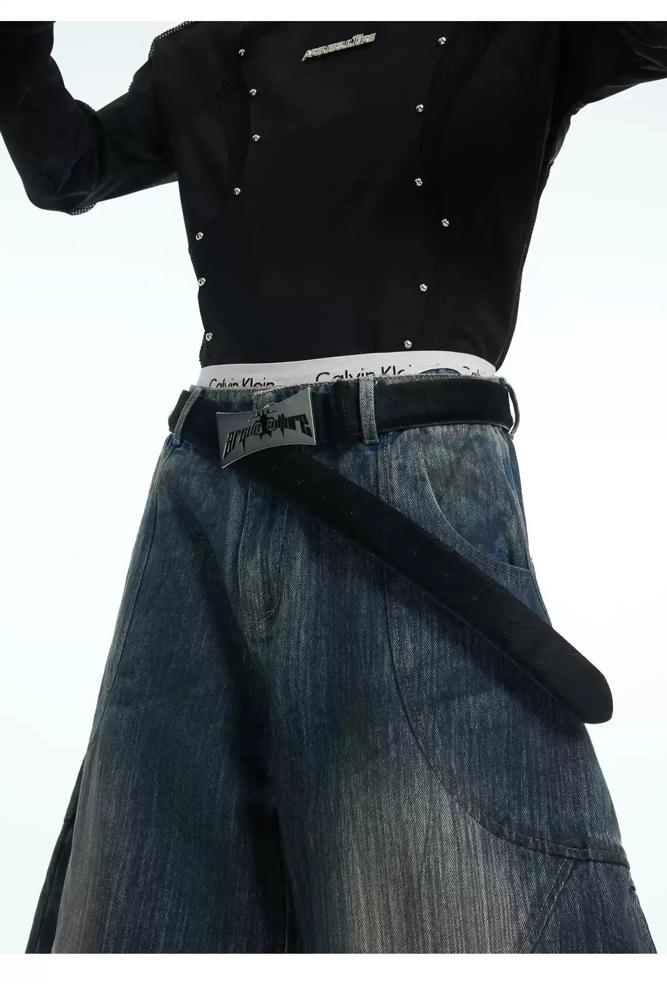 Metallic Logo Belt