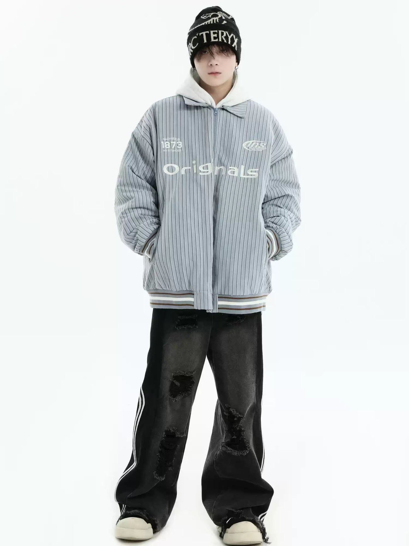 Originals Text Striped Jacket