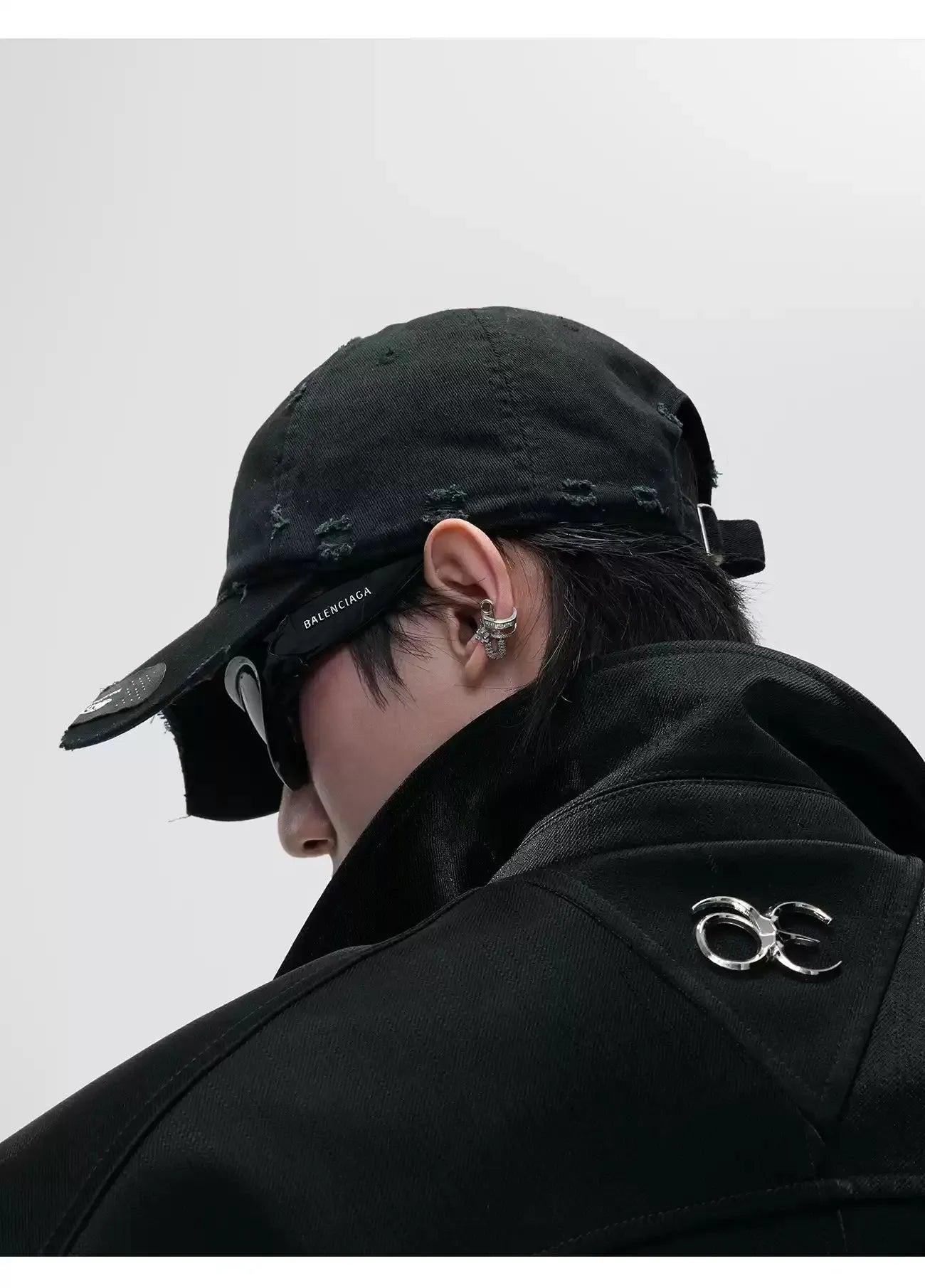 Grunge Style Multi-Detail Hat