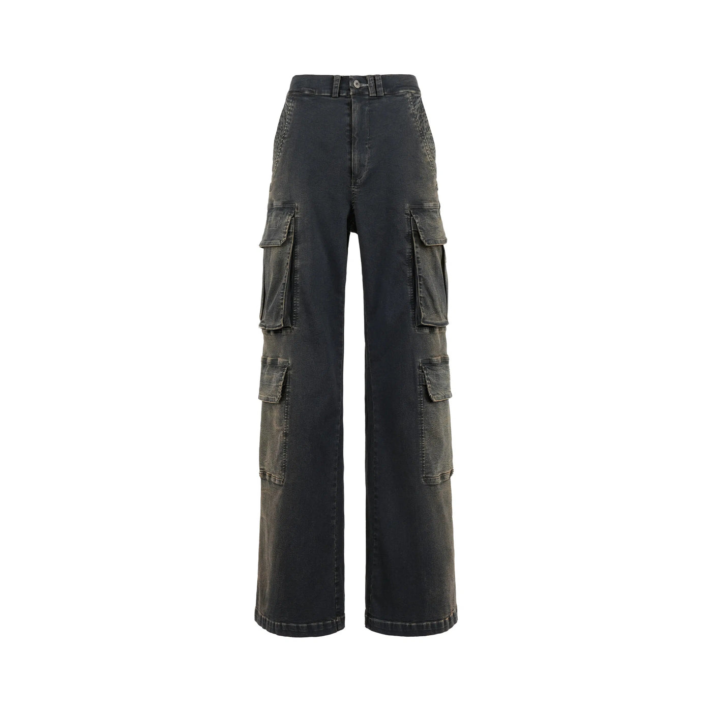 Vintage Washed Cargo Jeans