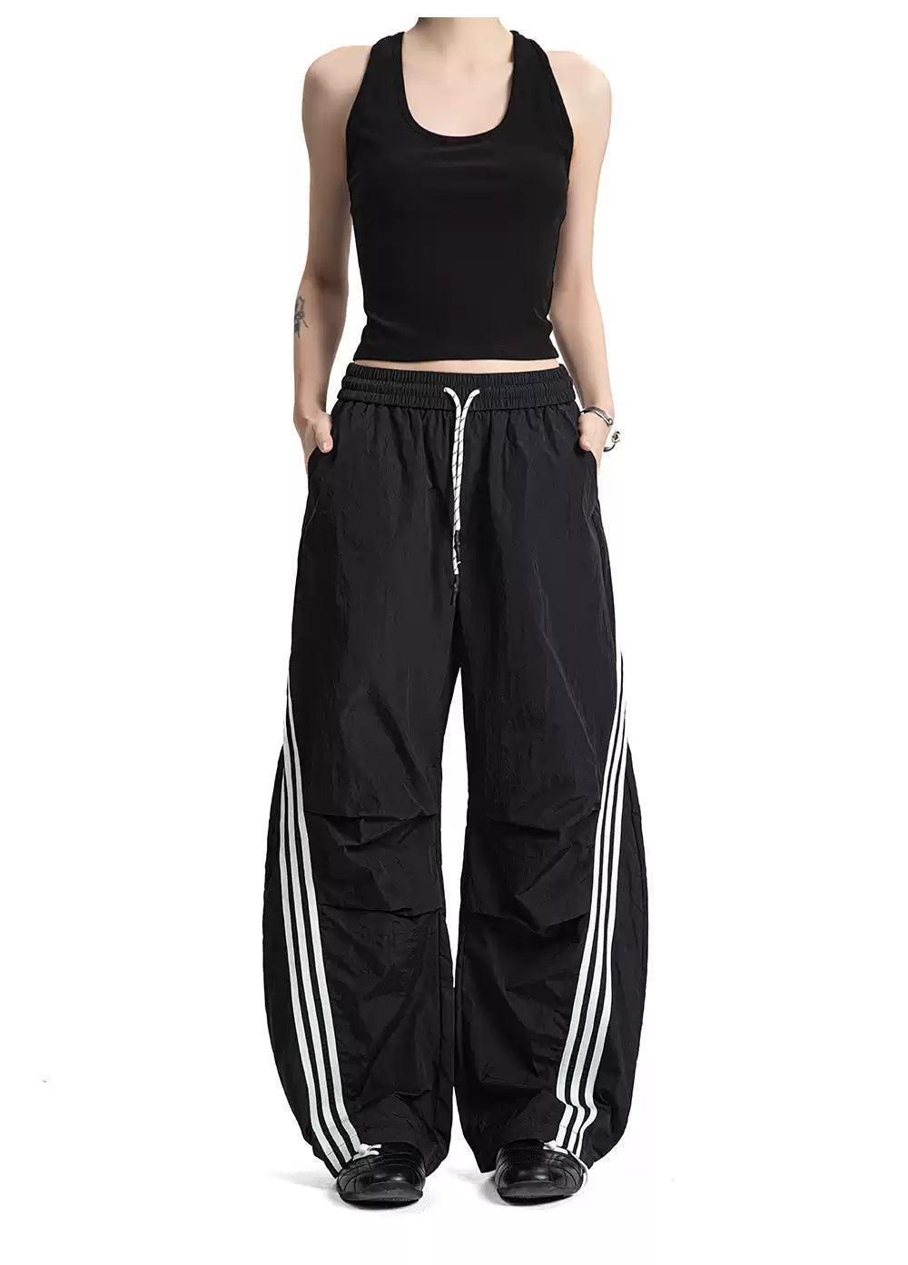 Gartered and Drawstring Track Pants