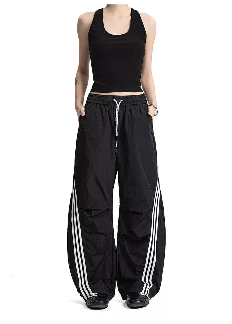 Gartered and Drawstring Track Pants