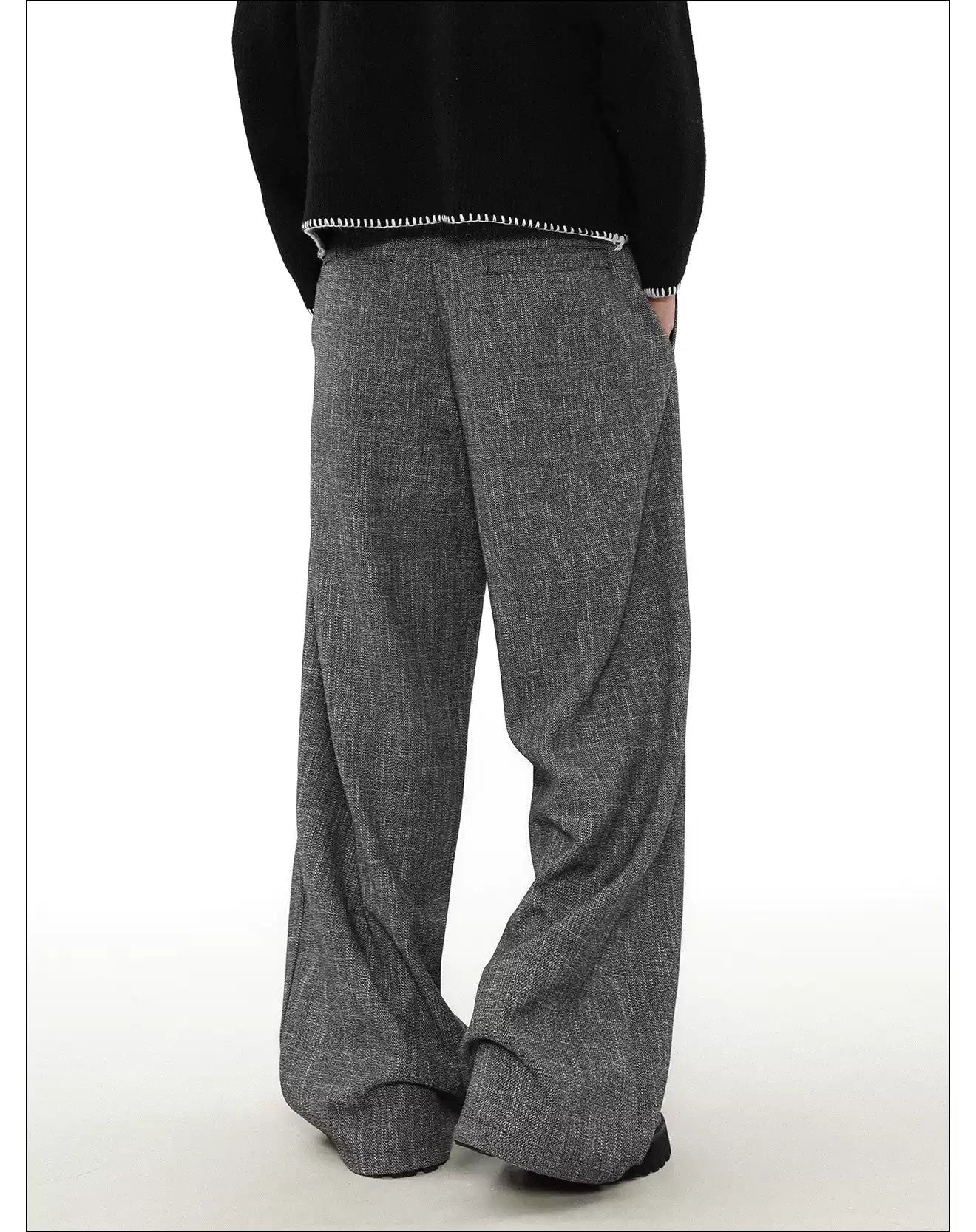Office Style Side Pockets Trousers