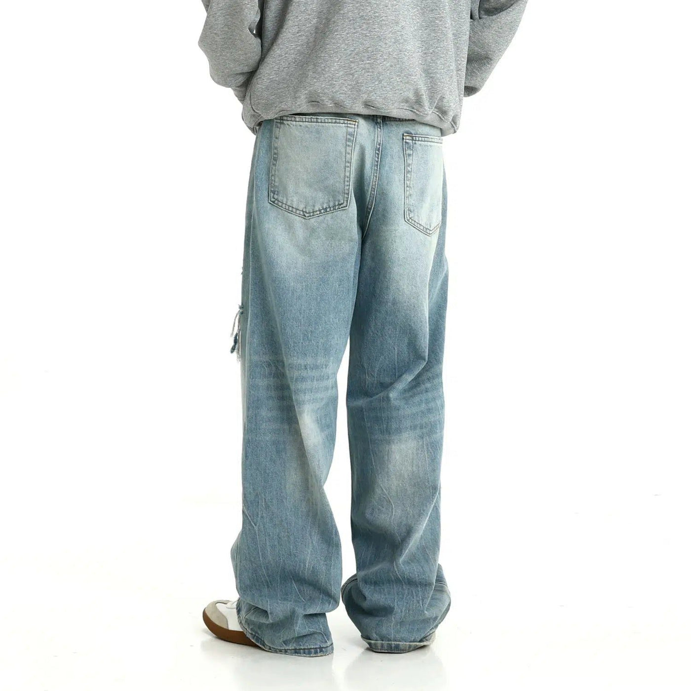 Ocean Wash Ripped Jeans