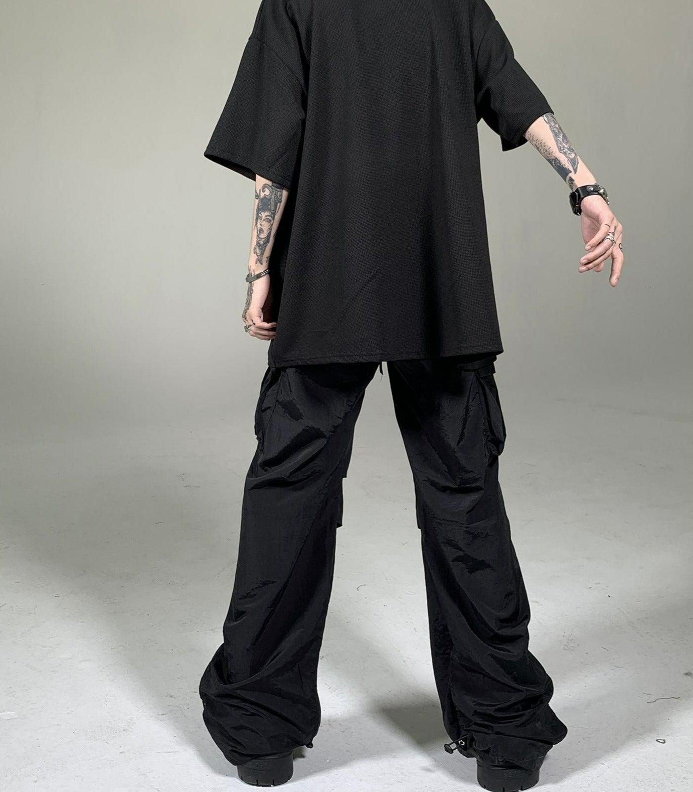 Label Embroidered Cargo Pants