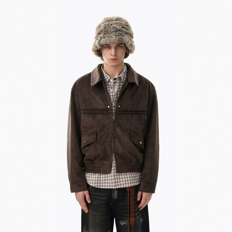Double Zip Solid Color Jacket