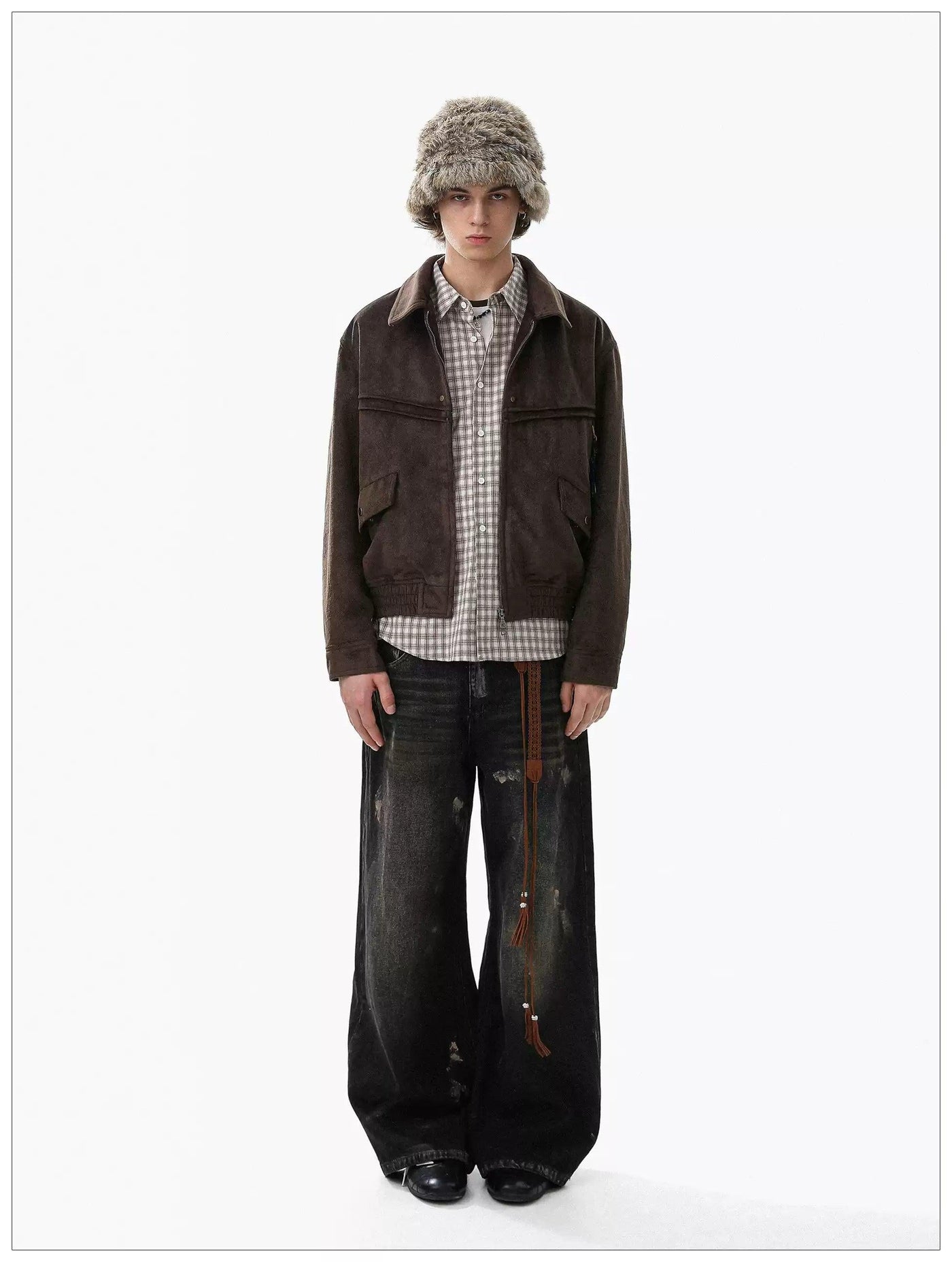 Double Zip Solid Color Jacket